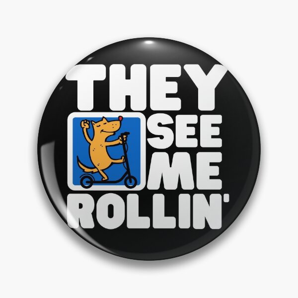 Item preview, They See Me Rollin Shirt, Funny Dog On A Scooter Shirt designed and sold by SoonSeen.