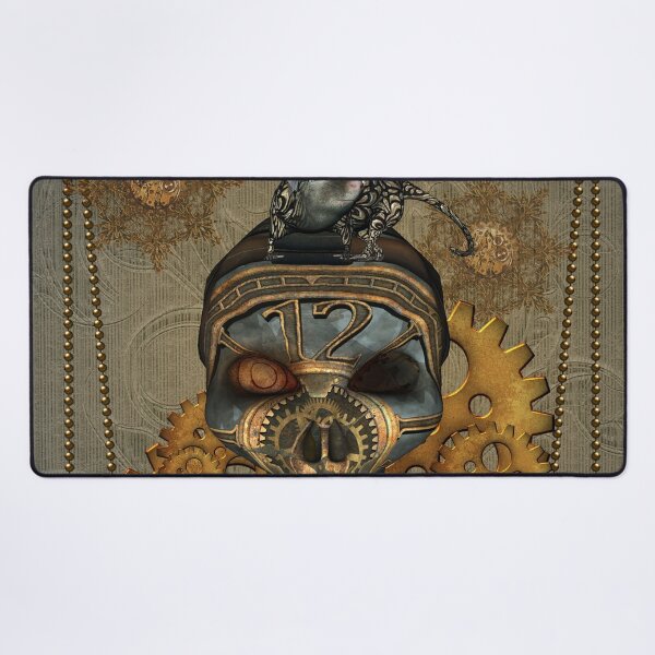 Item preview, Steampunk, awesome steampunk skull with steampunk rat designed and sold by nicky2342.