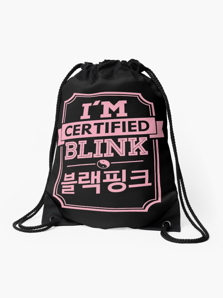 blackpink drawstring bag