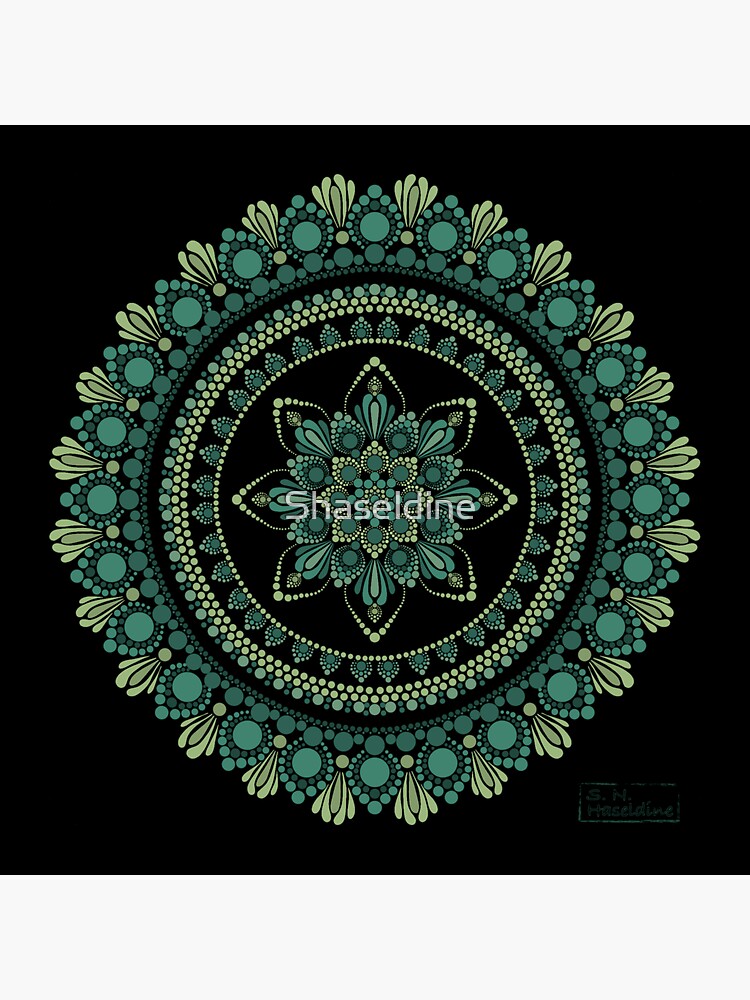 "Evergreen Mandala " Sticker For Sale By Shaseldine | Redbubble