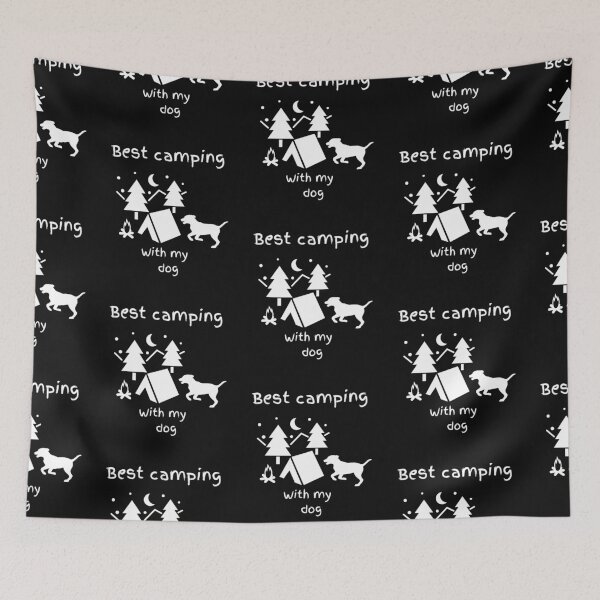 Item preview, Best camping with my Dog, Dog owners, Campers, Hikers, Ramblers,nature lovers, Dog lovers,  designed and sold by allycat57.