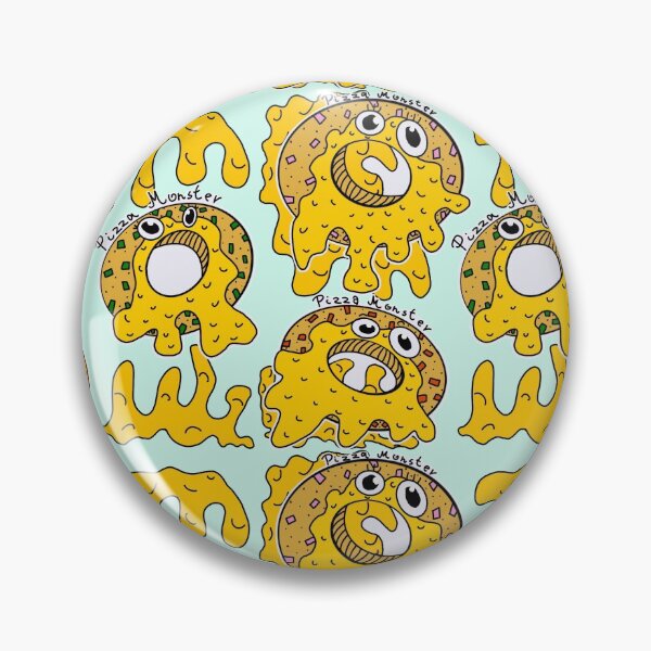 Item preview, Pizza Donut Monster Pattern - Forever Hungry Pizza Rolls designed and sold by Reelippy.