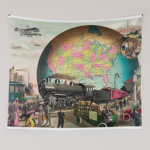 Item preview, Twentieth Century Transportation, a chromolithograph by E.S Yate.  designed and sold by DarioNelaj.