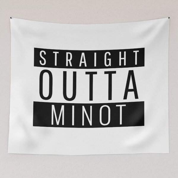 Item preview, Straight Outta Minot North Dakota  designed and sold by Teelogic.