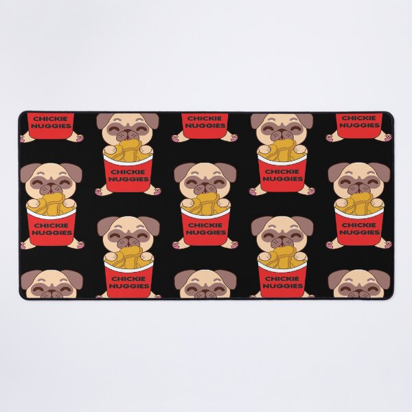 Item preview, Pug Eating Chicken Nuggets designed and sold by YueHeng Creates ⭐⭐⭐⭐⭐.