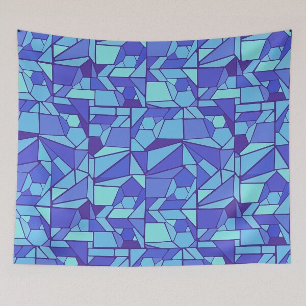 Item preview, Stained glass mosaic blue designed and sold by QuirkyCraftz.