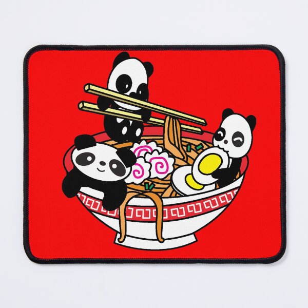 Item preview, Cute Kawaii Panda Eating Ramen Noodles designed and sold by YueHeng Creates ⭐⭐⭐⭐⭐.