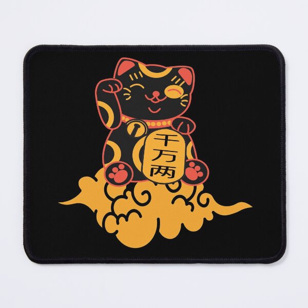 Item preview, Kawaii Black Maneki Neko designed and sold by YueHeng Creates ⭐⭐⭐⭐⭐.