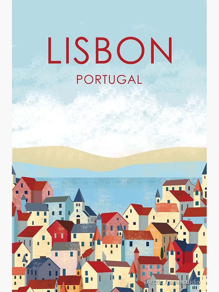 Lisbon lisboa portugal travelposter vintage Poster for Sale by Arctic  frame studio