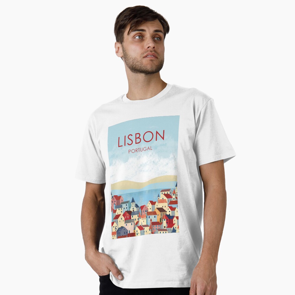 Lisbon lisboa portugal travelposter vintage Premium T-Shirt