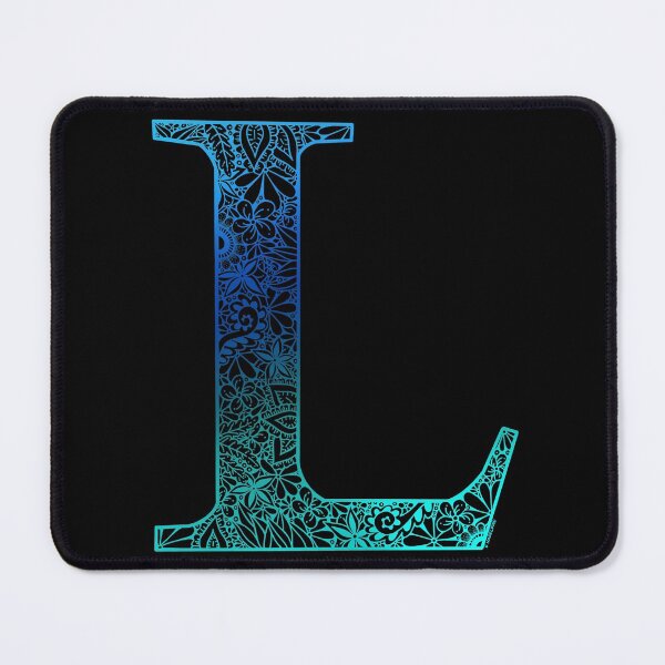 Item preview, Floral Letter Capital L Blue designed and sold by Shaseldine.