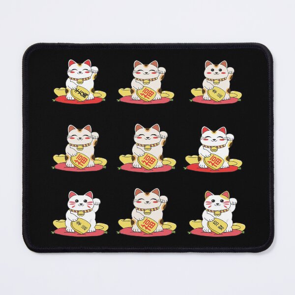 Item preview, Kawaii Maneki Neko Pattern designed and sold by YueHeng Creates ⭐⭐⭐⭐⭐.