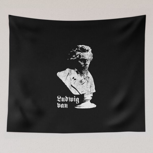 Item preview, Ludwig van (distressed design) designed and sold by siggyspatsky.