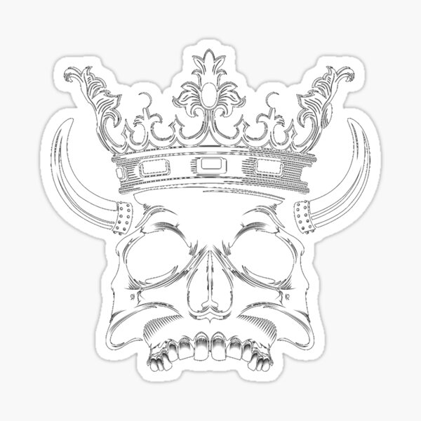 "Dead King" Sticker by MomenEgypt Redbubble