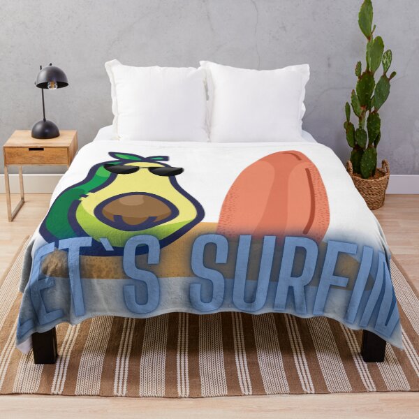 Item preview, Funny Avocado Surfing designed and sold by ikutosaufi.