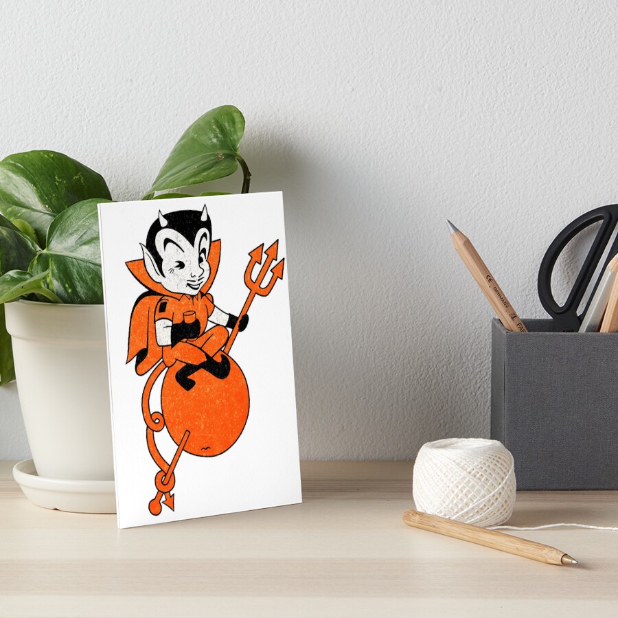"Defunct 1960s Orange Julius Logo with Winking Devil" Art Board Print