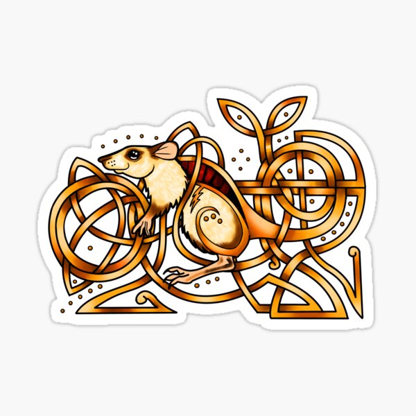 Celtic Rat Sticker