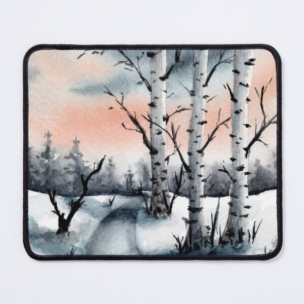Item preview, Birchtrees in the Snow Landscape designed and sold by Pattokarts.