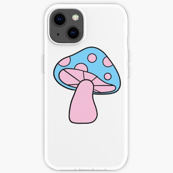 Silicone Mushroom Flowers Phone Case Samsung Galaxy Cell Botanical Pink Google Pixel Shell Matte Gloss iPhone Cover