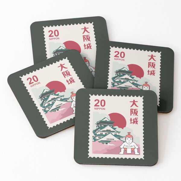 Item preview, Japan Stamp with Sumo Wrestler  designed and sold by ChloboShokaDen.