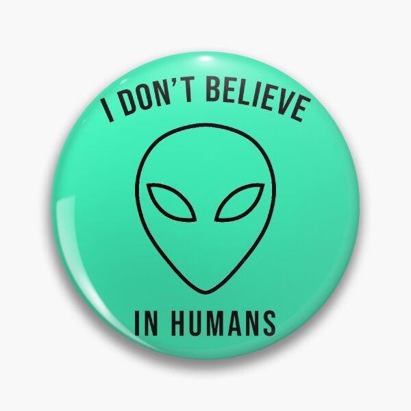 Item preview, I Don't Believe in Humans (Line Black) designed and sold by SoulArtLove.
