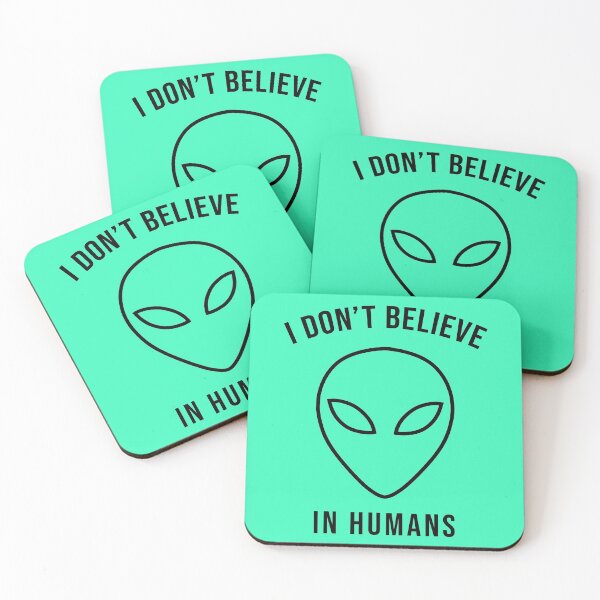 Item preview, I Don't Believe in Humans (Line Black) designed and sold by SoulArtLove.