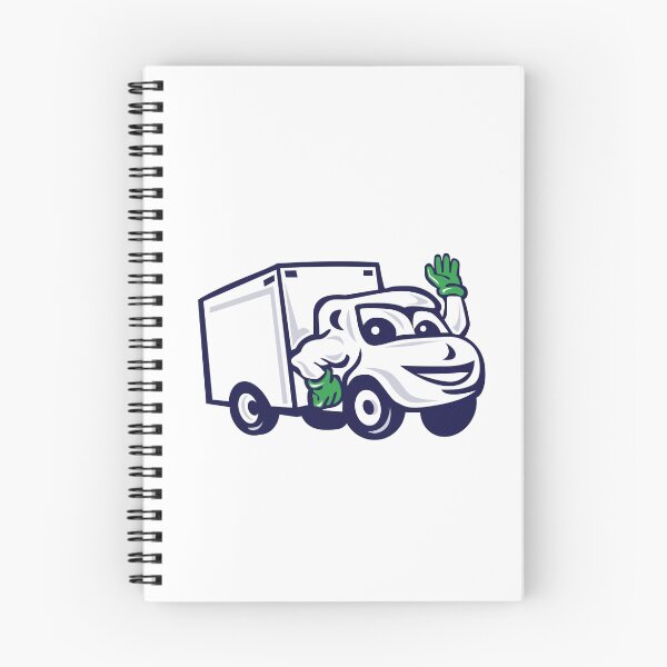 Item preview, Delivery Van Waving Cartoon designed and sold by patrimonio.