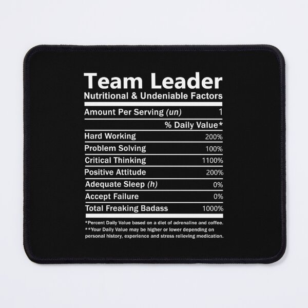 Item preview, Team Leader T Shirt - Nutritional and Undeniable Factors Gift Item Tee designed and sold by politevann.