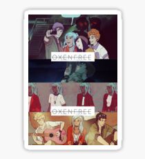 Oxenfree collage Sticker