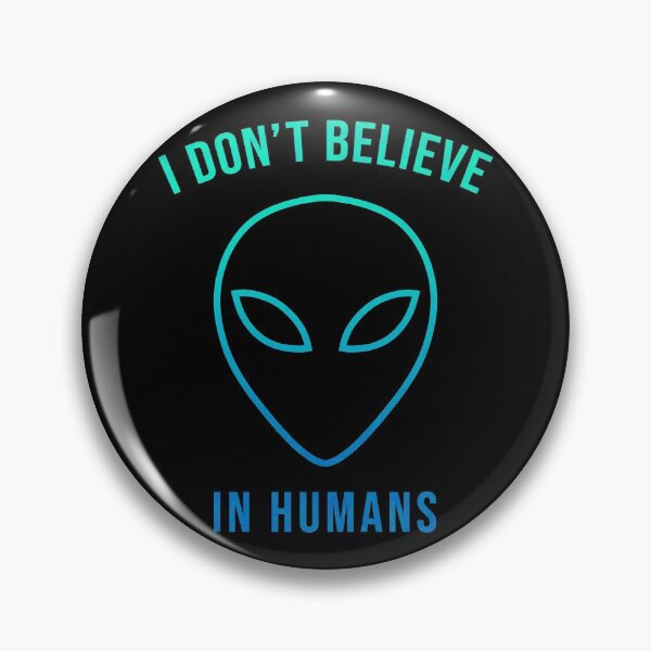 Item preview, I Don't Believe in Humans (Line Color I) designed and sold by SoulArtLove.