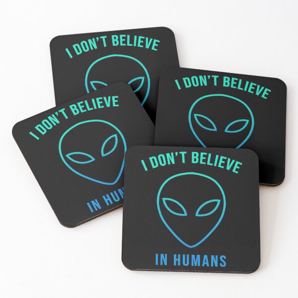 Item preview, I Don't Believe in Humans (Line Color I) designed and sold by SoulArtLove.