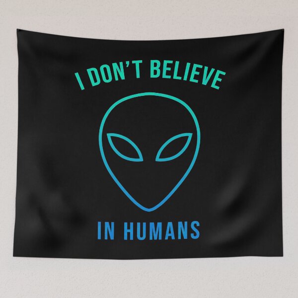 Item preview, I Don't Believe in Humans (Line Color I) designed and sold by SoulArtLove.