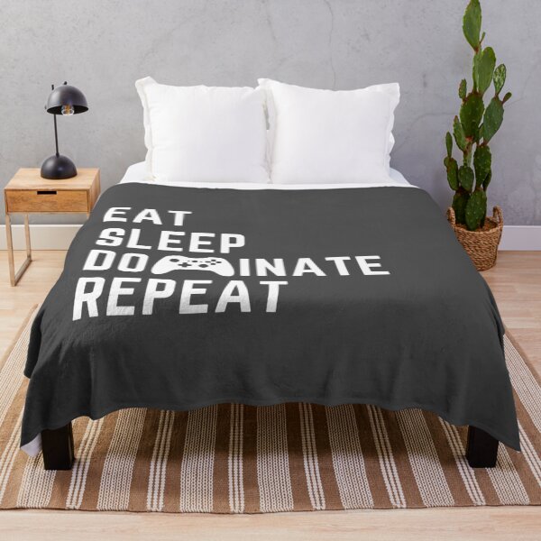 Item preview, Eat Sleep Dominate Repeat video gamer apparel designed and sold by choceclairs.