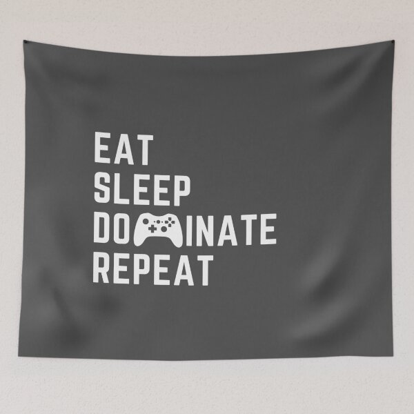 Item preview, Eat Sleep Dominate Repeat video gamer apparel  designed and sold by choceclairs.