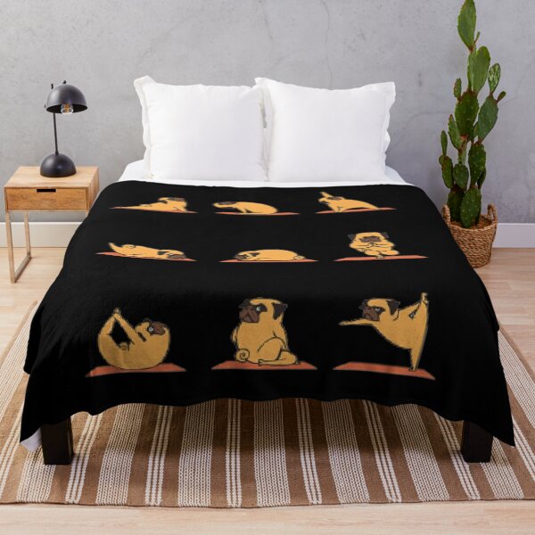 Item preview, Pug Doing Yoga, funny designed and sold by BUniqueBSpecial.