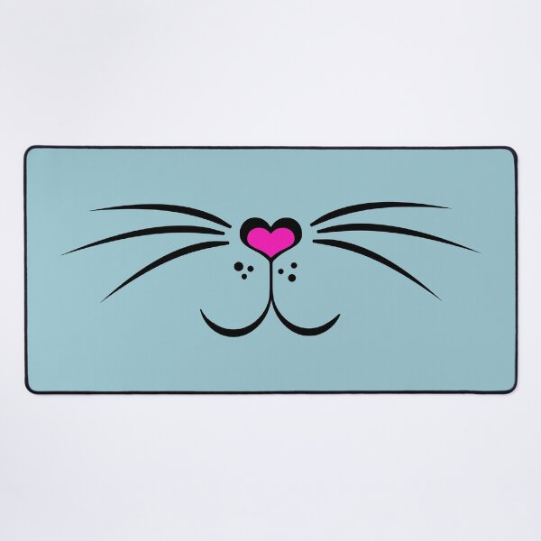 Item preview, Animal Face Cute Kitty in Light Blue - Cat Face designed and sold by MadandMean.