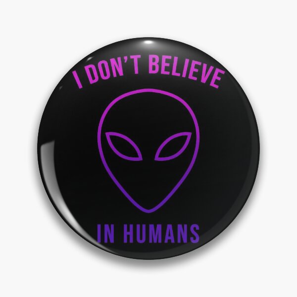 Item preview, I Don't Believe in Humans (Line Color II) designed and sold by SoulArtLove.