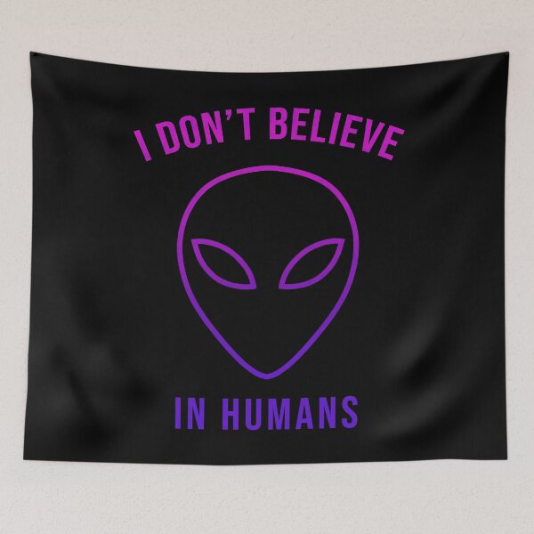 Item preview, I Don't Believe in Humans (Line Color II) designed and sold by SoulArtLove.