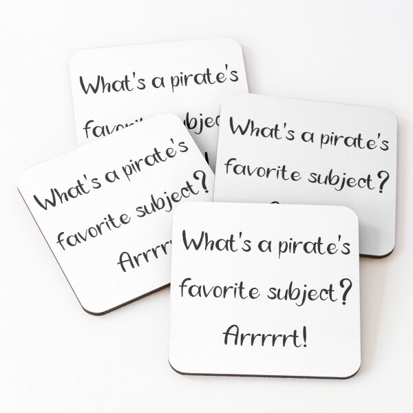 Item preview, What's a pirate's favorite subject? Arrrrrt! designed and sold by Dobsy.