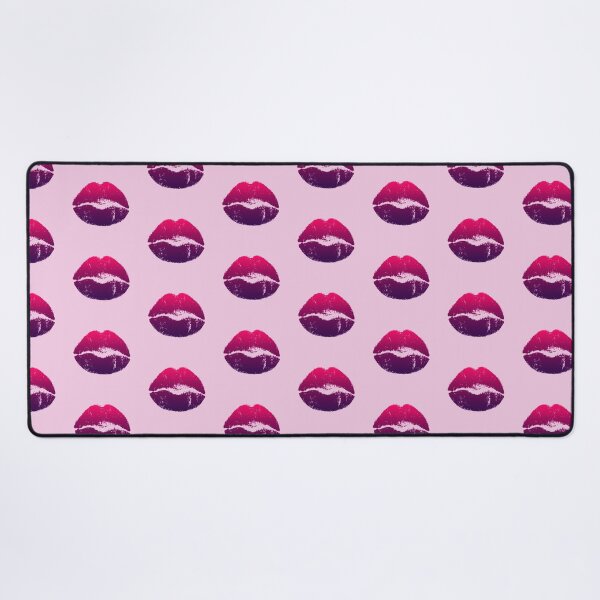 Item preview, Kiss mouth face mask kisses pattern in love sexy mouth pink lips lipstick kiss designed and sold by MadandMean.