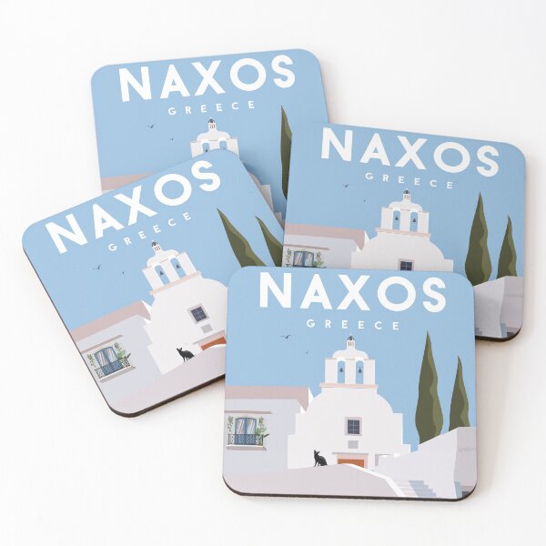 Item preview, Greece Naxos travel poster  designed and sold by Arctic frame studio.