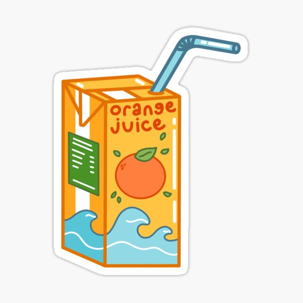 Orange Juice Sticker