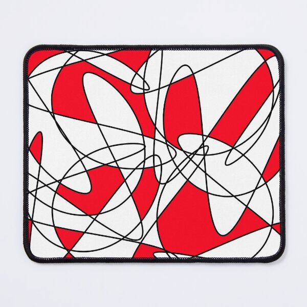 Item preview, Abstract pattern - red, white and black. designed and sold by K.S ART.