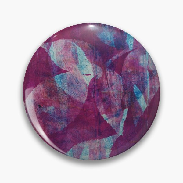 Item preview, Botanical layered monoprint, of real leaves in rich purple, magenta and blue shades.  designed and sold by AliSullivanArt.