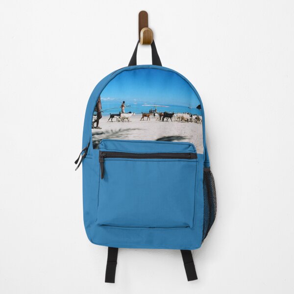 Item preview, Madagascar Shepherds driving goats through the beach designed and sold by worldways.