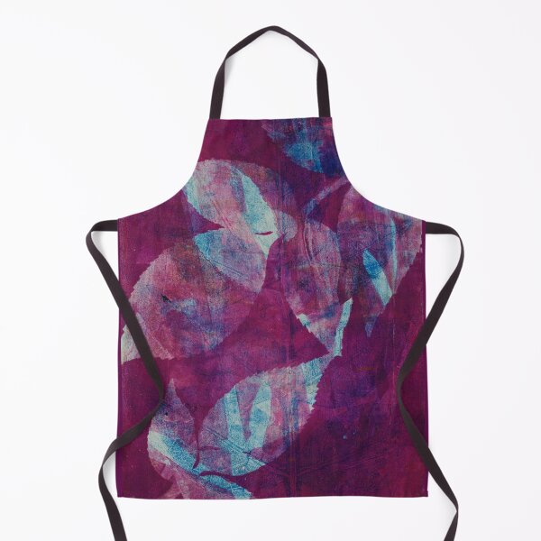 Item preview, Botanical layered monoprint, of real leaves in rich purple, magenta and blue shades. designed and sold by AliSullivanArt.