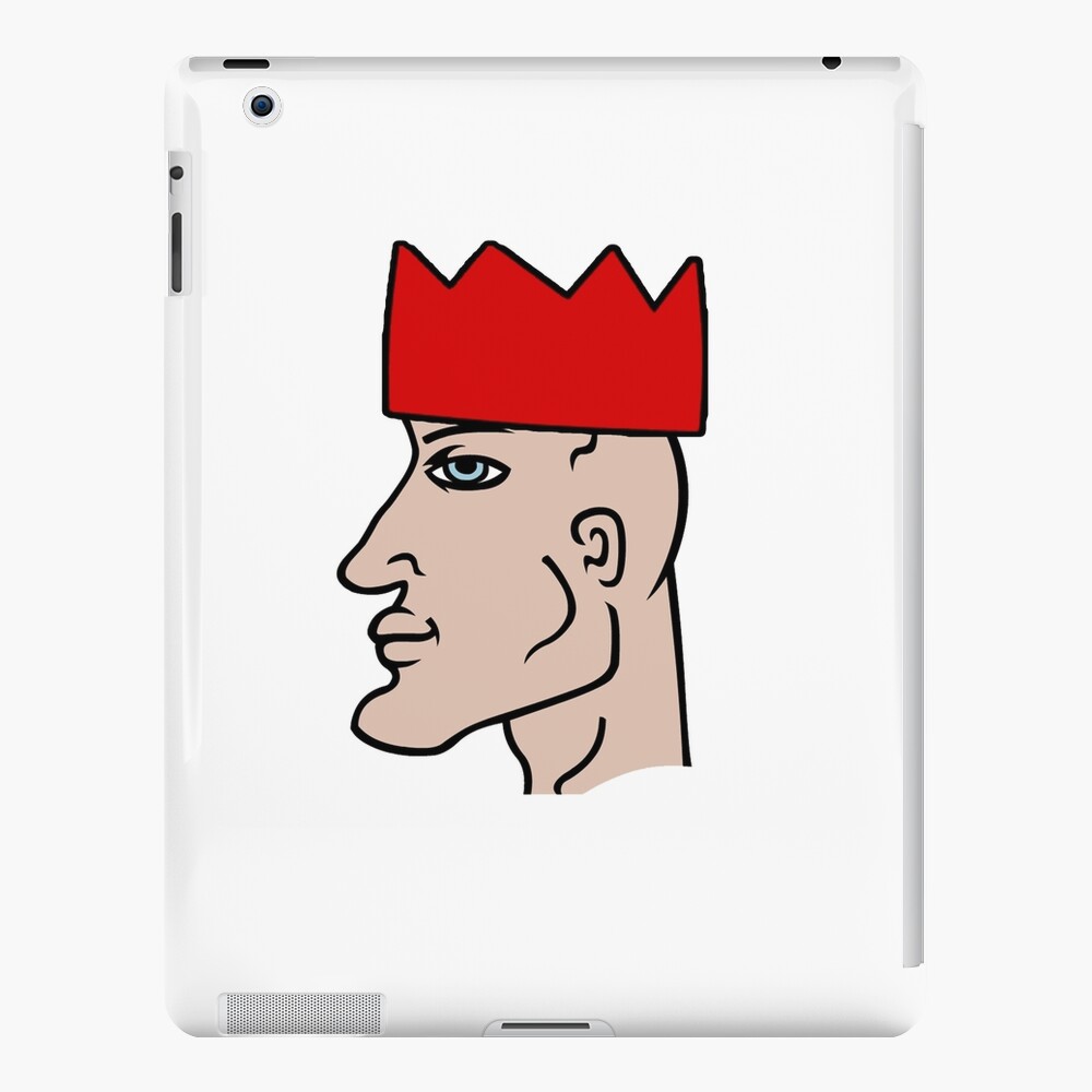 chad-meme-wearing-red-osrs-party-hat-ipad-case-skin-by-chadwizard