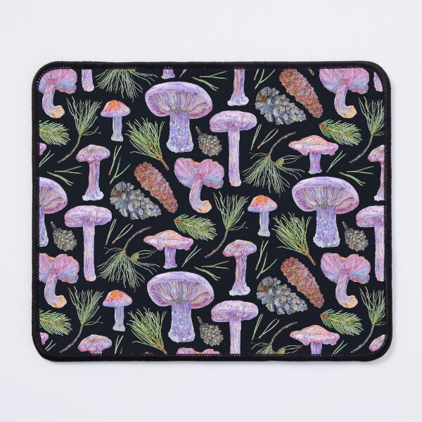 Item preview, Wood Blewits and Pine Pattern - Dark designed and sold by beccaboyce.