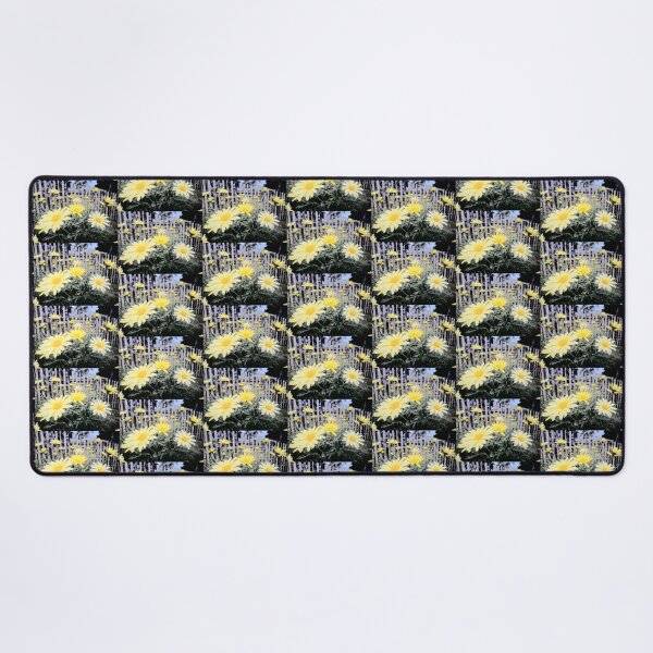 Item preview, Yellow Daisies and Fence designed and sold by Beachy.