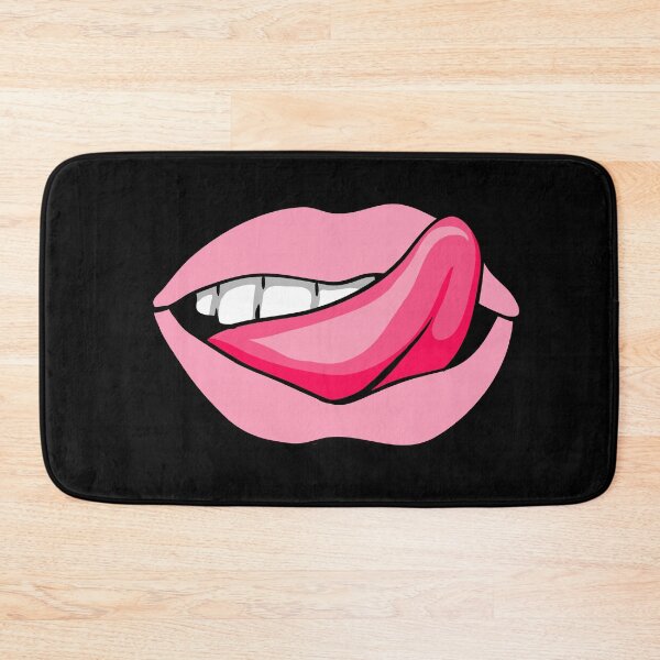 Item preview,  Artistic Abstract Pink Pattern Lips with Pink Tongue - by Iskybibblle designed and sold by Iskybibblle.